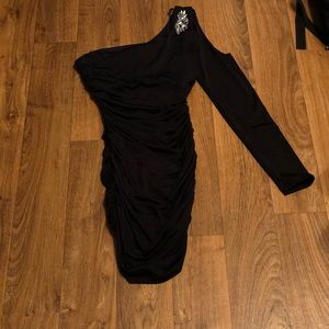 Off the shoulder cocktail dress